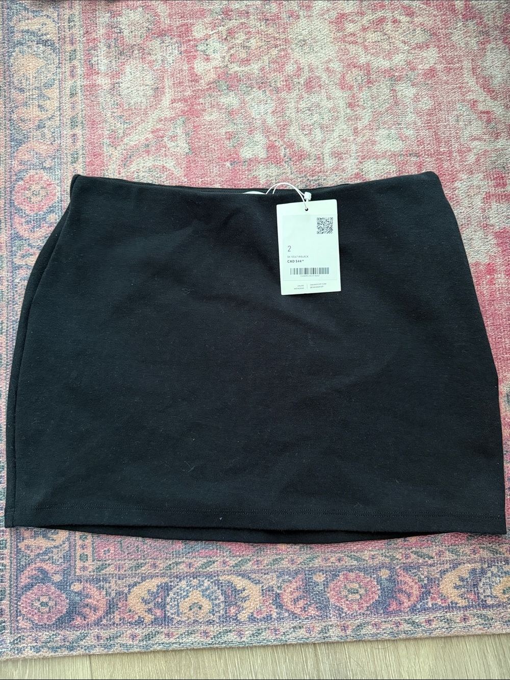 OAK + FORT Black Mini Skirt